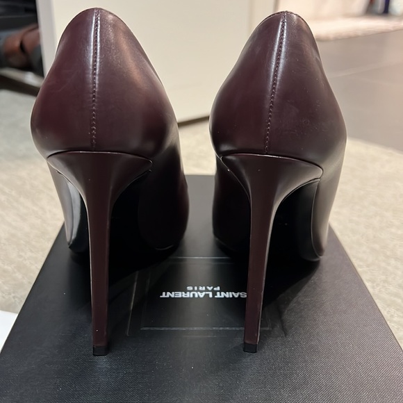 Saint Laurent 105mm Cordovan Leather Pump size 38 - Picture 3 of 4